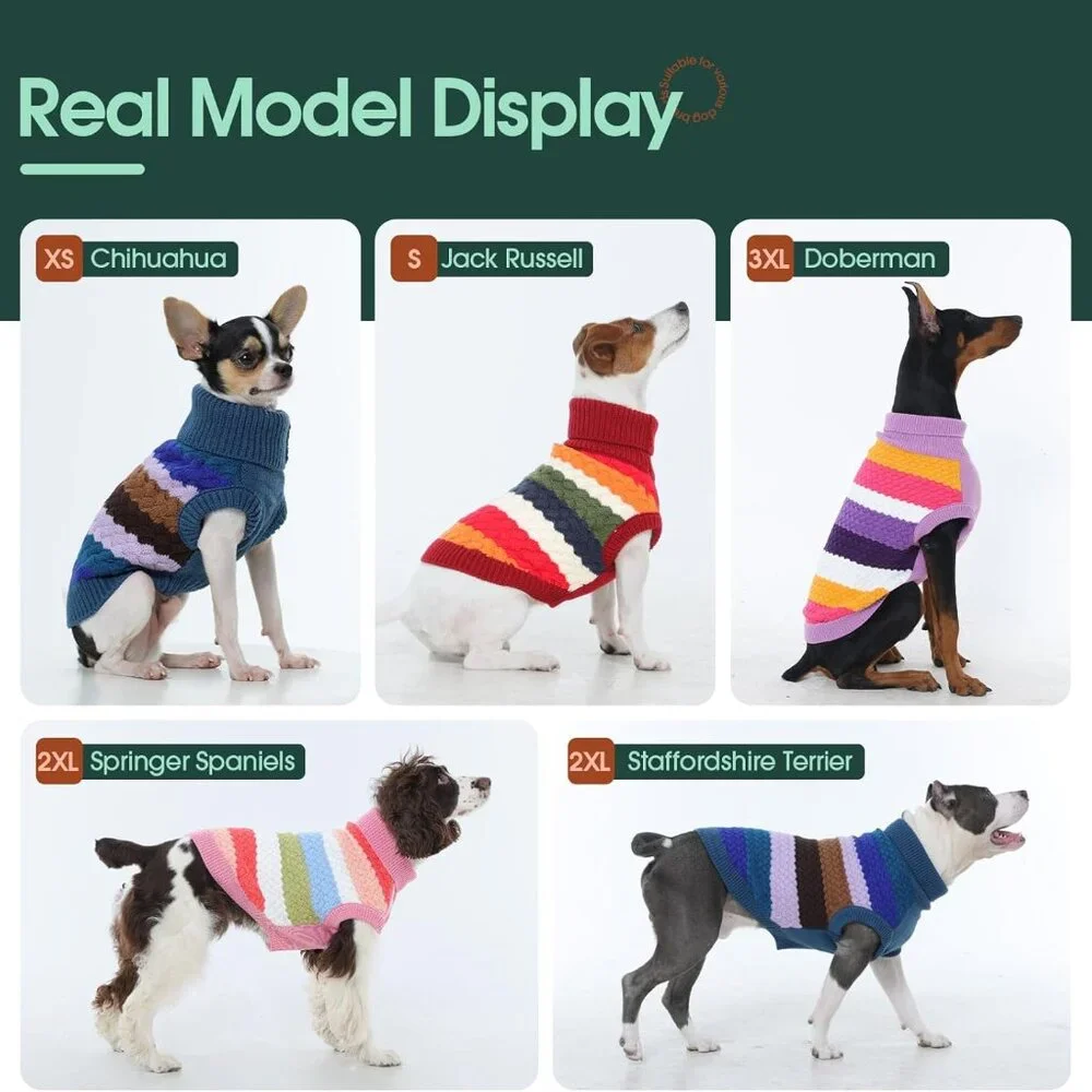 Dog Sweater, Warm Dog Sweaters for Extra Large Dogs Girl Boy
